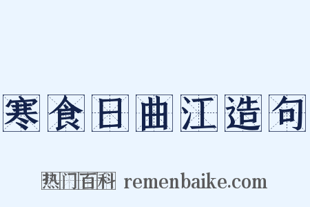 寒食日曲江造句是什么意思的图片